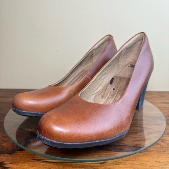 Sofft Shoes Nasia Brown Leather Workwear Comfort Pumps X142 - Picture 7 of 16